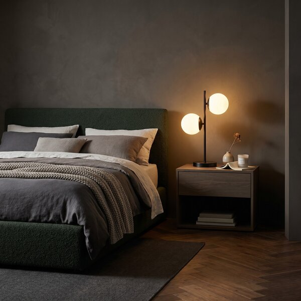 NOWOCZESNA LAMPA BIURKOWA CZARNA TESO W2
