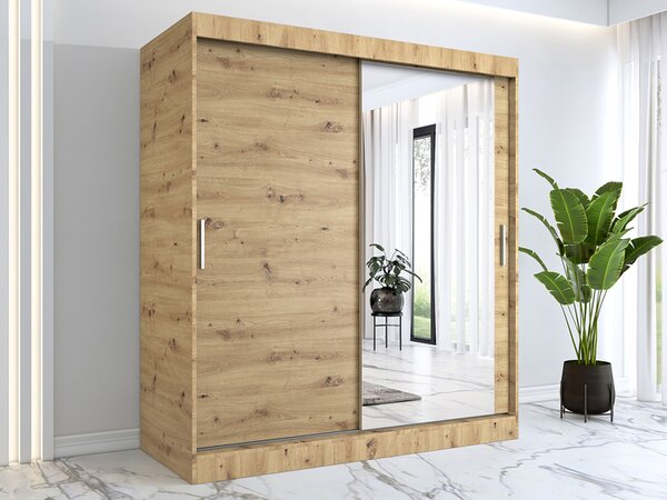 Szafa przesuwna dąb artisan 180 cm L8-E19