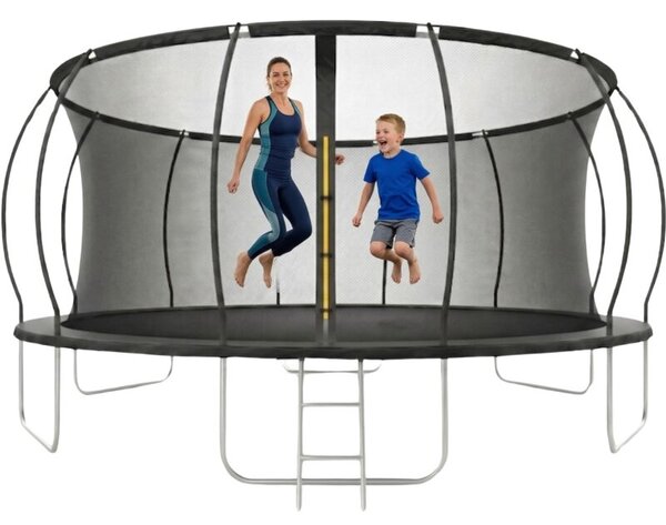 Trampolina ogrodowa dla dzieci 465cm FUNFIT siatka wewnętrzna PREMIUM 15ft