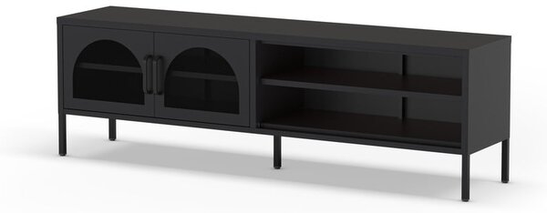 Czarna szafka pod TV 160x50 cm Diora – Marckeric