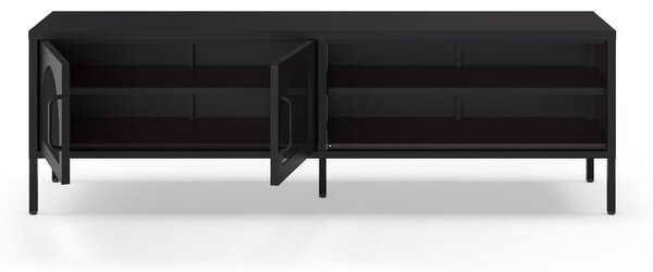 Czarna szafka pod TV 160x50 cm Diora – Marckeric