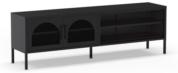 Czarna szafka pod TV 160x50 cm Diora – Marckeric