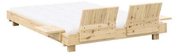 Łóżko dwuosobowe z litego drewna sosnowego ze stelażem 180x200 cm Social Bed – Karup Design