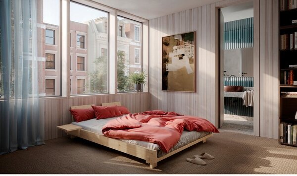 Łóżko dwuosobowe z litego drewna sosnowego ze stelażem 180x200 cm Social Bed – Karup Design