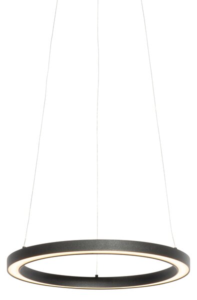 Lampa wisząca czarna 40cm w komplecie z LED 3-stopniowy ściemniacz - Girello