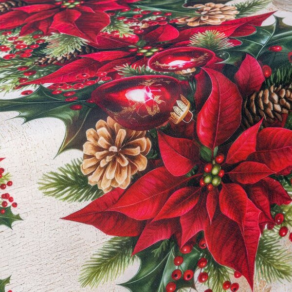 Obrus nakładka z powłoką teflonową CHRISTMAS STAR 85 x 85 cm