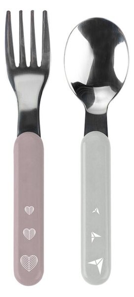 Zestaw sztućców BABYONO 1065/02 (2 elementy) Różowy