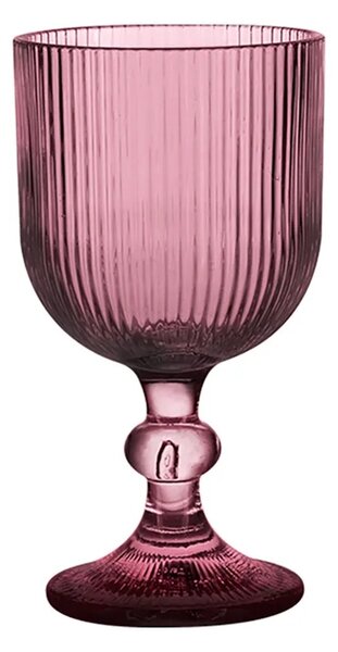 Altom Szklanki na nóżce Selena Purple, 370 ml, zestaw 6 szt