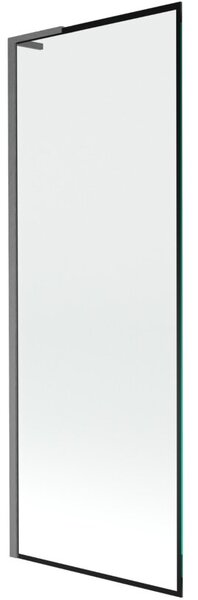 Mexen Next L parawan nawannowy 1-skrzydłowy 70 x 150 cm, czarna ramka, gun gray szczotkowany - 895-070-000-03-70-66