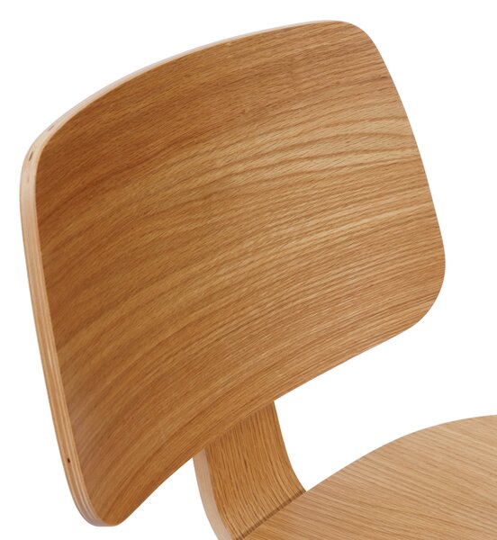 AURA Dąb Naturalny - KRZESŁO DREWNIANE DO SALONU JADALNI KUCHNI MODERN NORDIC