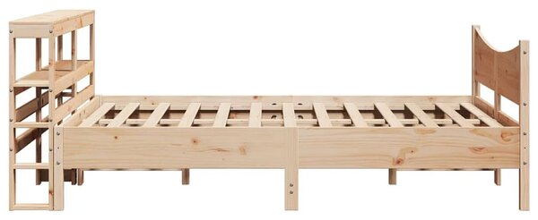 Dwuosobowe łóżko sosnowe z zagłówkiem 160x200 B0-B56