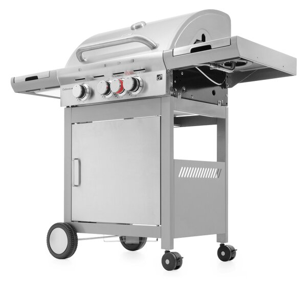Grill gazowy CALIFORNIA BBQ, 4 palniki, z reduktorem, srebrny Penta CZ
