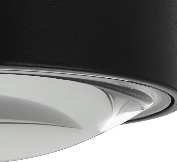 Lampa sufitowa Siaka Lindby, czarny, łazienka, aluminium, nowoczesny
