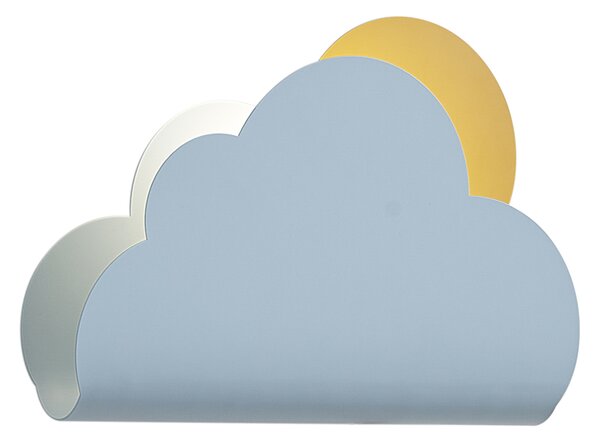 Dziecięca lampa ścienna niebieska chmurka ze słońcem - Cloudy