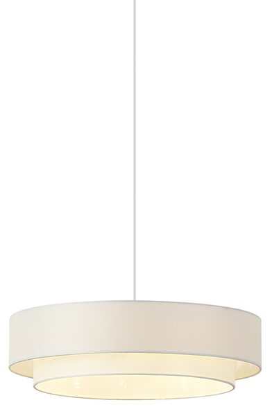 Nowoczesna lampa wisząca biała 50 cm 3-punktowa - Drum Duo
