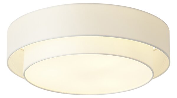 Nowoczesna lampa sufitowa biała 50 cm 3-punktowa - Drum Duo