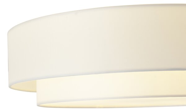 Nowoczesna lampa sufitowa biała 50 cm 3-punktowa - Drum Duo