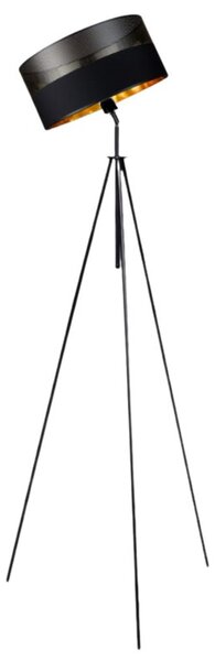 Lampa stojąca podłogowa przegubowa regulowana trójnóg z abażurem walec DECO