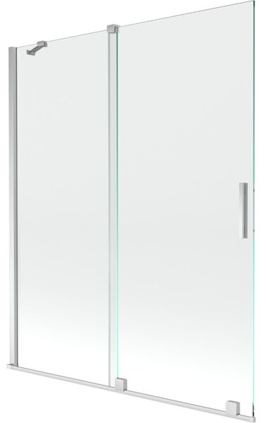 Mexen Velar parawan nawannowy 2-skrzydłowy rozsuwany 140 x 150 cm, transparent, chrom - 896-140-000-01-01