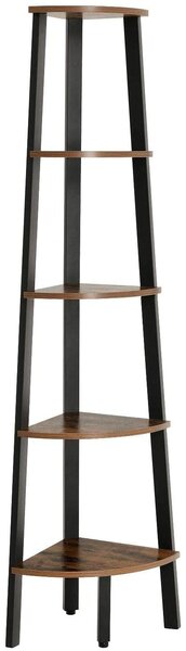 Półka narożna TAYLOR 5 półek 159x34, brąz rustykalny