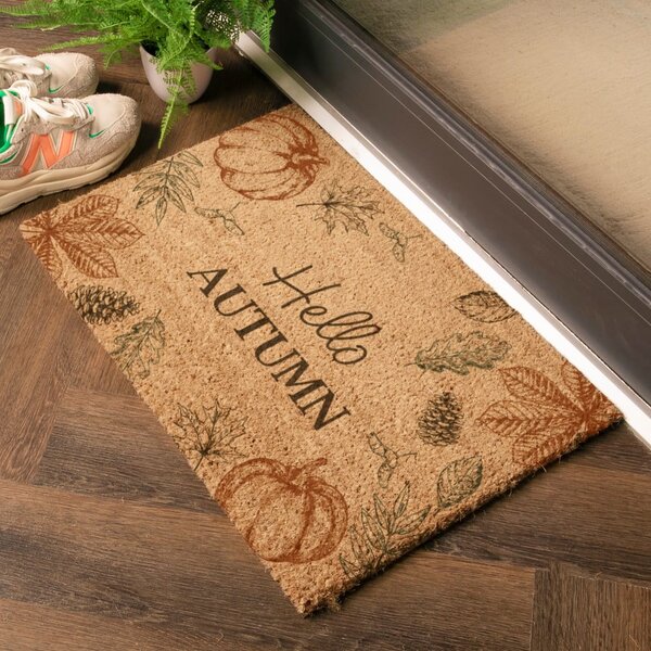 Wycieraczka z włókna kokosowego 40x60 cm Hello Autumn – Artsy Doormats
