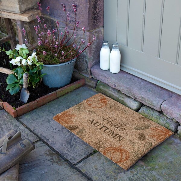 Wycieraczka z włókna kokosowego 40x60 cm Hello Autumn – Artsy Doormats