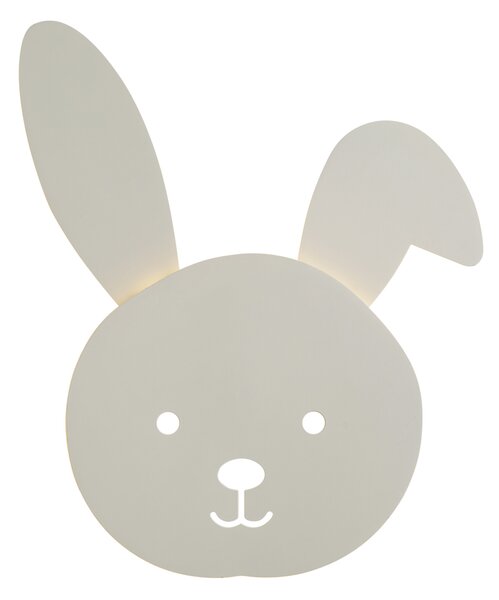 Dziecięca lampa ścienna beżowa z LED z 3-stopniową regulacją jasności - Benny the Bunny
