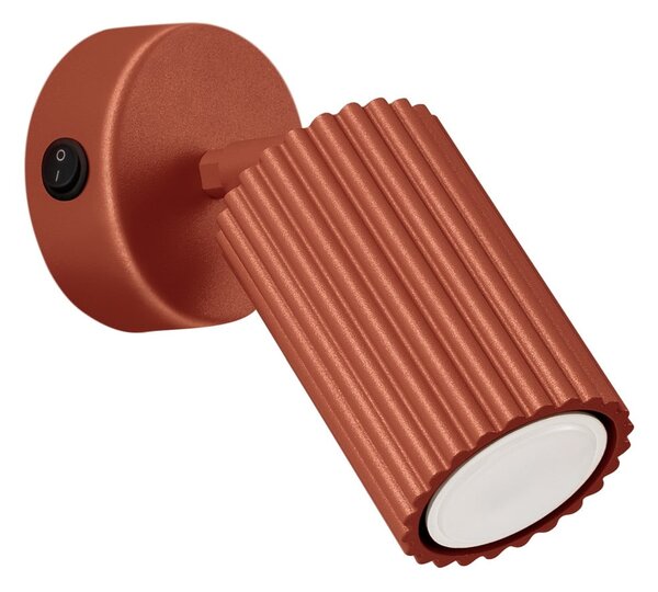 Ceglasta lampa punktowa 8x16 cm Gleam – Sollux