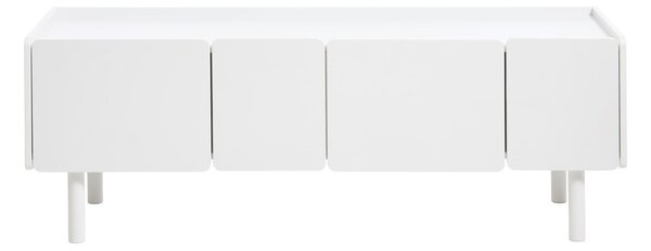 Biała szafka pod TV 160x55x45 cm Bera – Unique Furniture