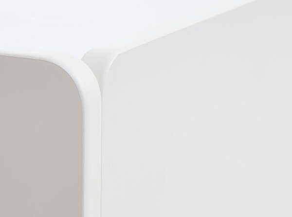 Biała szafka pod TV 160x55x45 cm Bera – Unique Furniture
