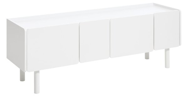 Biała szafka pod TV 160x55x45 cm Bera – Unique Furniture