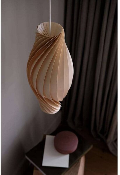 Tom Rossau Lampa wisząca No.111, możliwość ściemniania, jasne drewno, salon / jadalnia, drewno, skandynawski