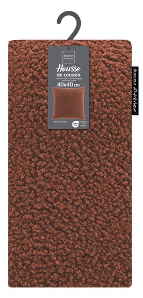 Poszewka na poduszkę z materiału sherpa 40x40 cm Woolen – douceur d'intérieur