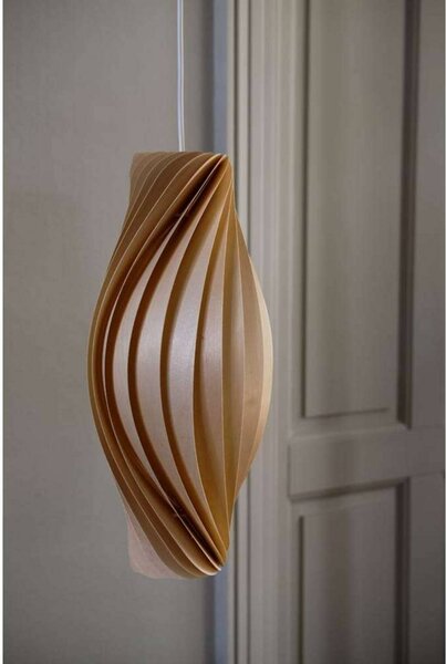 Tom Rossau Lampa wisząca No.111, możliwość ściemniania, jasne drewno, salon / jadalnia, drewno, skandynawski