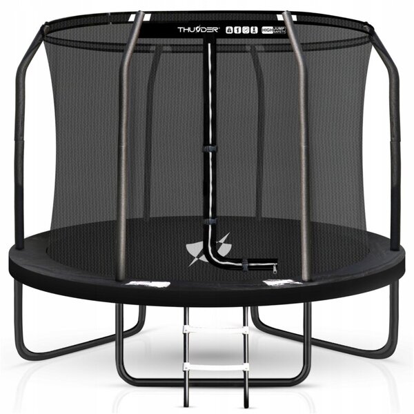 Trampolina ogrodowa THUNDER 8ft 244 cm dla dzieci z siatką wewnętrzną i drabinką