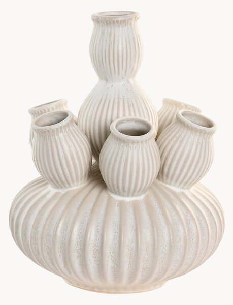 Wazon z ceramiki Creamy, W 35 cm