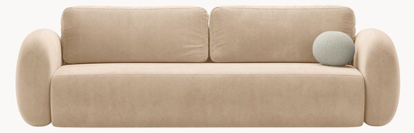Sofa rozkładana z aksamitu z miejscem do przechowywania Tonale (3-osobowa), S 262 cm