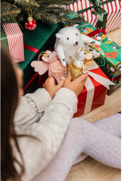 Biała świąteczna dekoracja świetlna stołowa na baterie Wally – Bloomingville