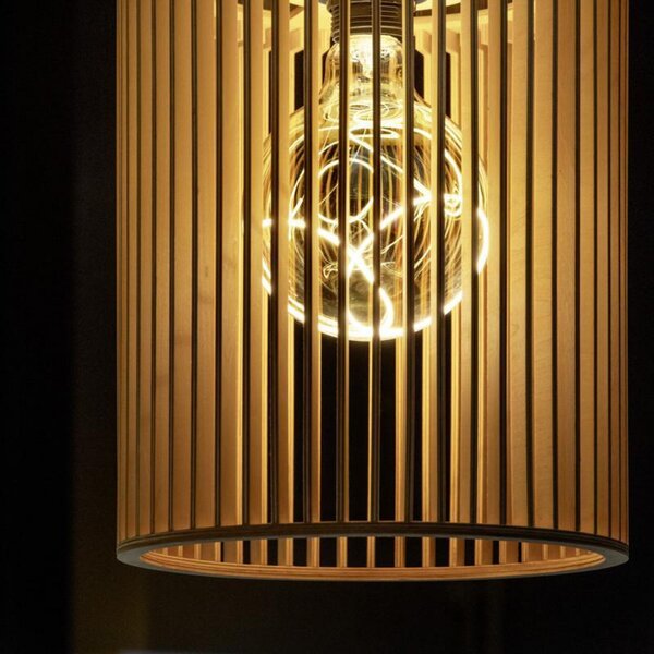 Lampa Wisząca SLV, Wud, ściemnialny, drewniany, salon, drewno