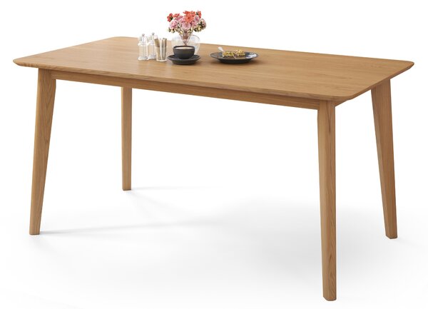 ROXY Dąb Naturalny - STÓŁ PROSTOKĄTNY DREWNIANY 120 lub 150 cm DO KUCHNI/JADALNI RETRO
