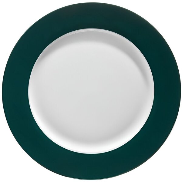 Talerz AMBITION Aura Green 27 cm Biało-zielony