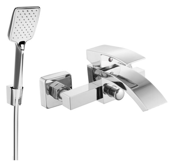 Mexen Libra R62 bateria wannowa z zestawem prysznicowym, chrom - 74513R62-00