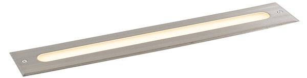 Zewnetrzna Nowoczesny reflektor szlifowany stalowy 50 cm z diodą LED IP65 - Eline Oswietlenie zewnetrzne