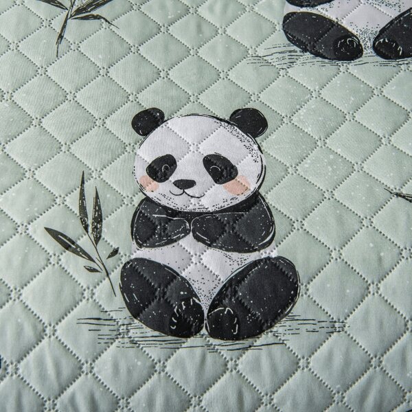 Narzuta na łóżko PANDA RELAX zielony Rozmiar: 220 x 240 cm