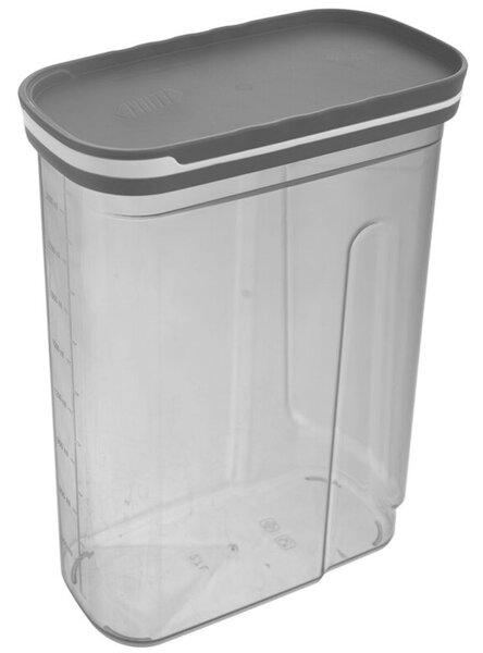 Pojemnik na produkty sypkie z dozownikiem szary GREY 2,7 l