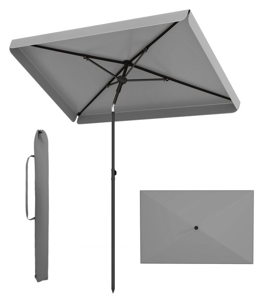 Parasol ogrodowy prostokątny 200x150 cm - składany z pokrowcem