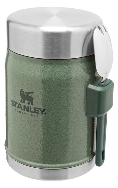Zielony termos na jedzenie ze stali nierdzewnej 400 ml Legendary Classic Hammer Tone Green – Stanley
