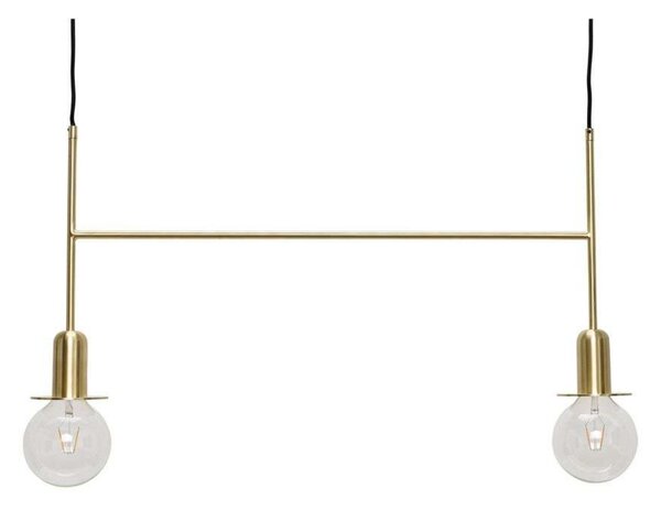 Lampa Wisząca Hübsch, złoty | mosiężny, jadalnia, metal