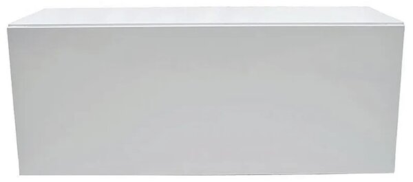 Biała minimalistyczna szafka wisząca RTV 100 cm - Vicky 2X