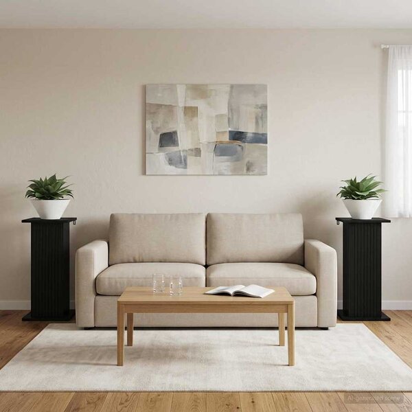 Stojak na rośliny 2 pcs Czarny 30,5 x 30 x 60,5 cm